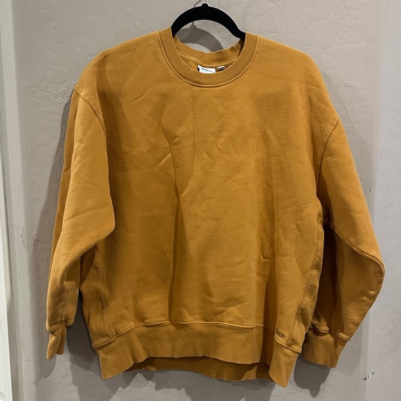 Aritzia Tops - TNA women’s Mustard Yellow Crewneck Sweatshirt